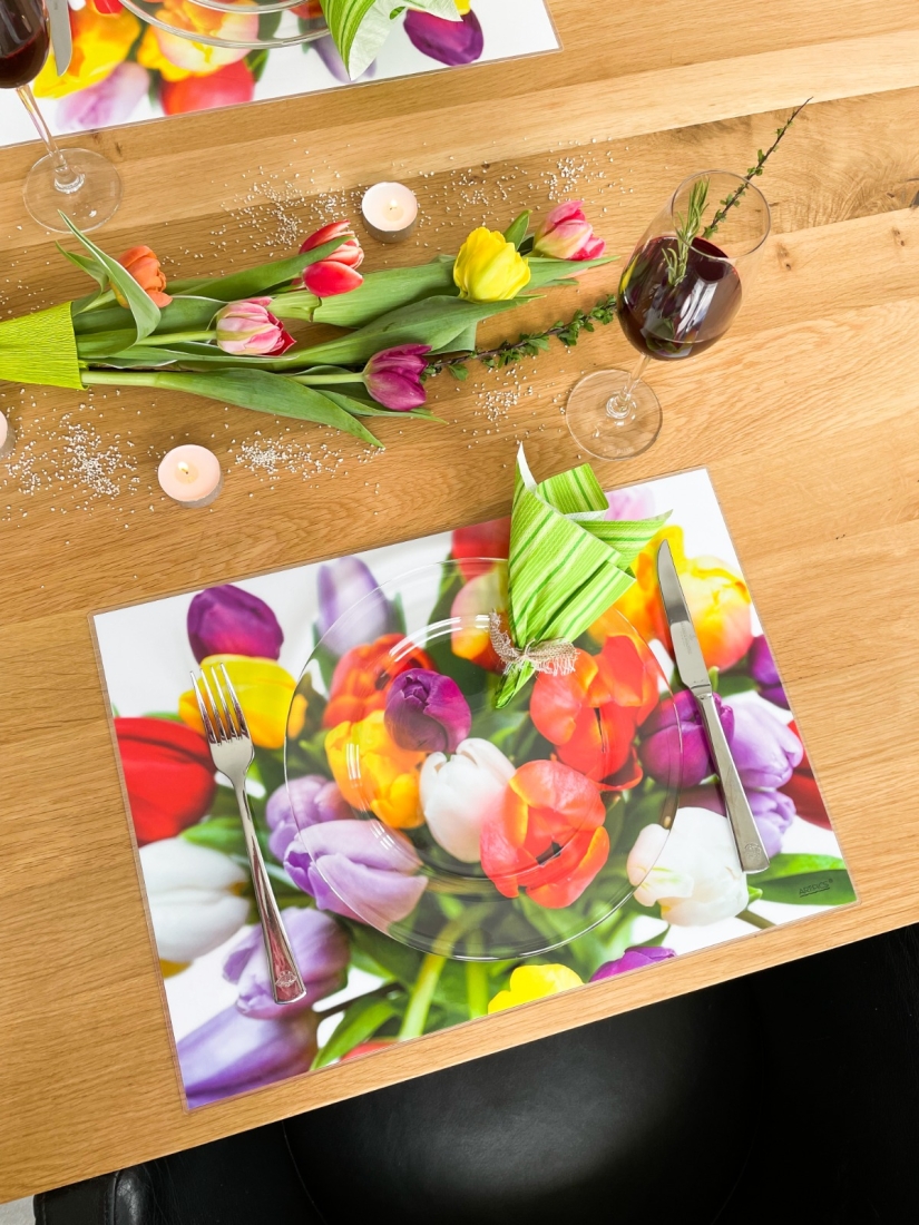 Tischset Platzset abwaschbar For You (Tulips) von ARTIPICS
